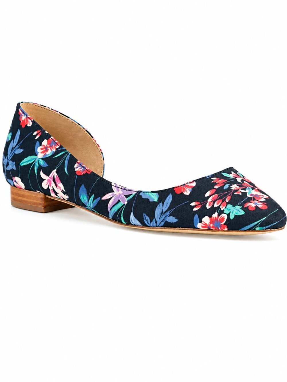 Talbots Edison Floral Botanical D’Orsay Flats Size 8.5